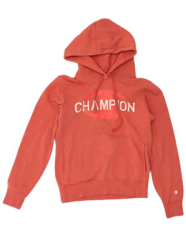 Pulover cu capota cu grafic Champion pentru femei UK 6 XS Red