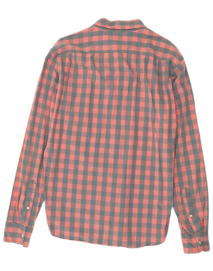 Cămașă subțire pentru bărbați J. Crew, mare, roz vichy