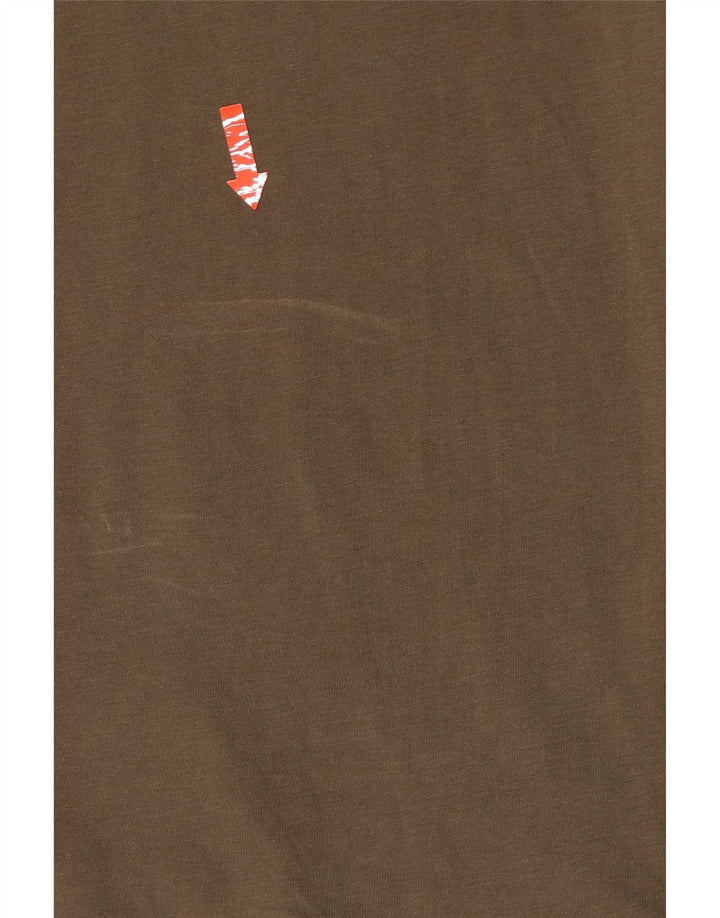 Tricou All Saints pentru bărbați, cu croiala normală, top din bumbac verde mediu