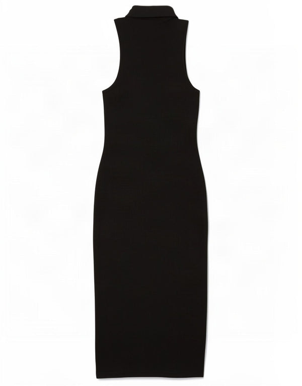 Rochie cu pulover fără mâneci pentru femei Zara UK 12, bumbac mediu negru