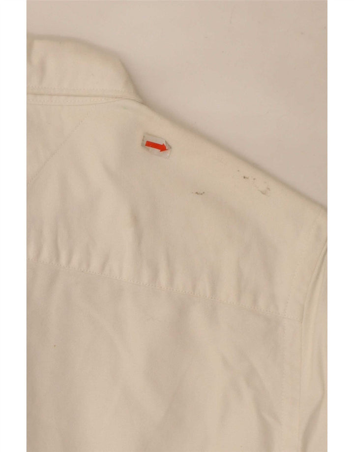 Cămașă Tommy Hilfiger pentru băieți 11-12 ani, bumbac alb