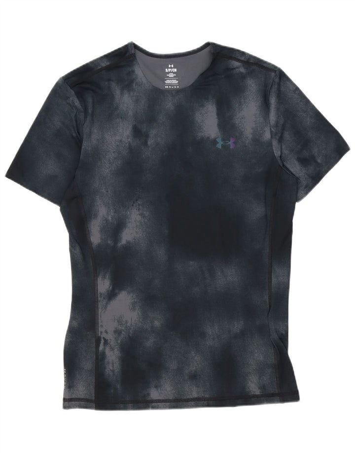 Tricou Under Armour pentru bărbați Top mic negru Tie Dye Poliester