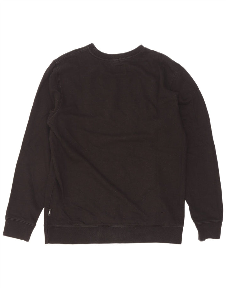 Hanorac grafic pentru bărbați Vans Pulover mediu bumbac negru