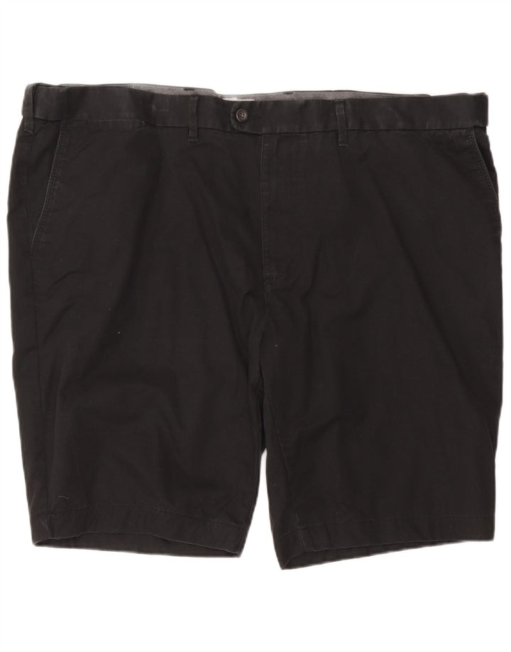 Pantaloni scurți chino pentru bărbați Marks & Spencer, cu ajustare normală, W48 4XL, bumbac negru