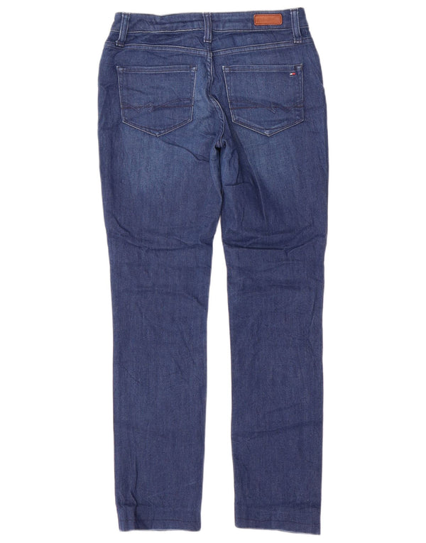 Blugi drepți subțiri pentru femei Tommy Hilfiger Roma RW L26 L28 Bumbac albastru