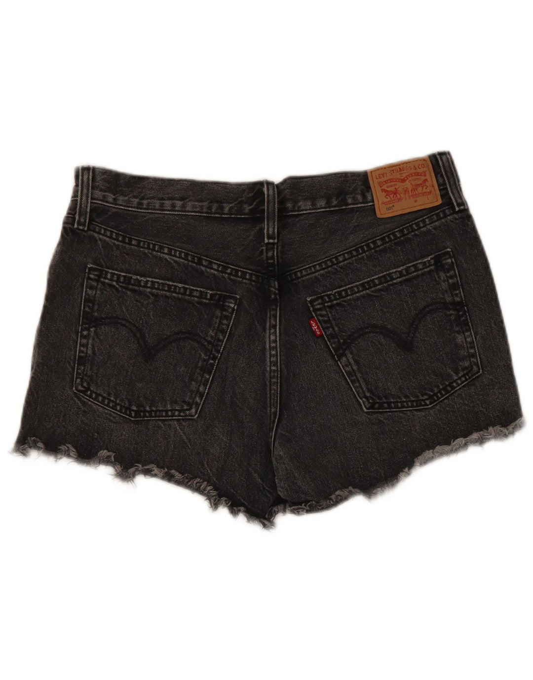 Pantaloni scurți Levi's 501 Denim W29, bumbac gri mediu