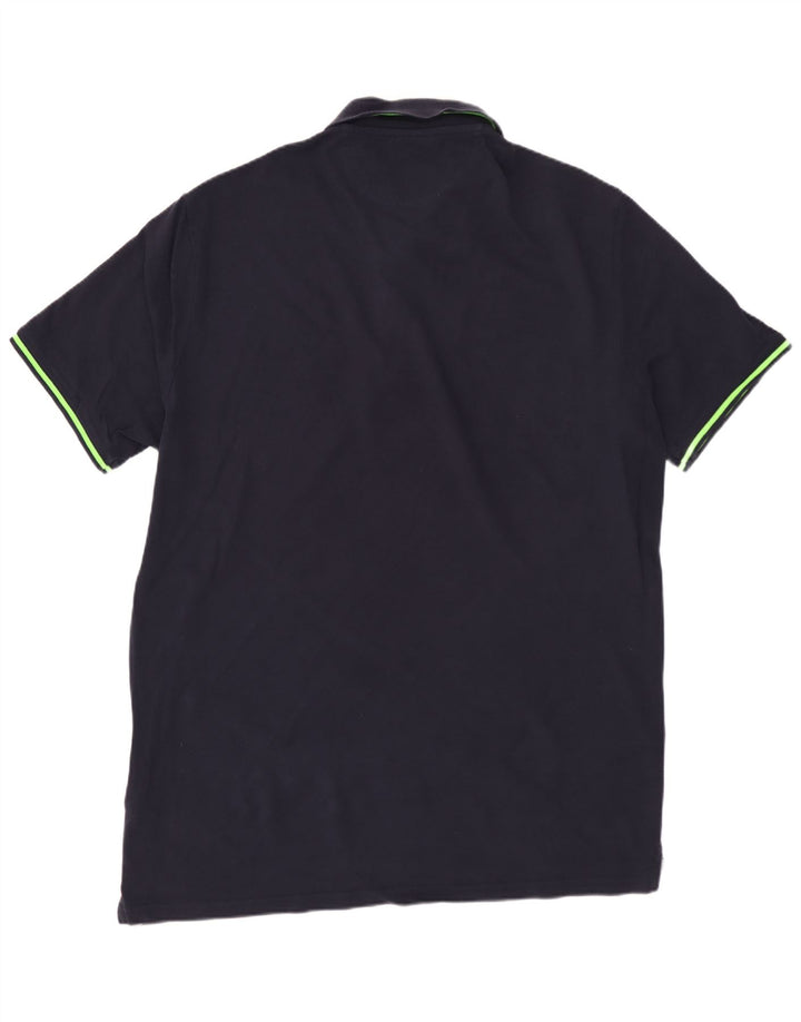 Cămașă polo pentru bărbați CHAMPION XL Bumbac bleumarin
