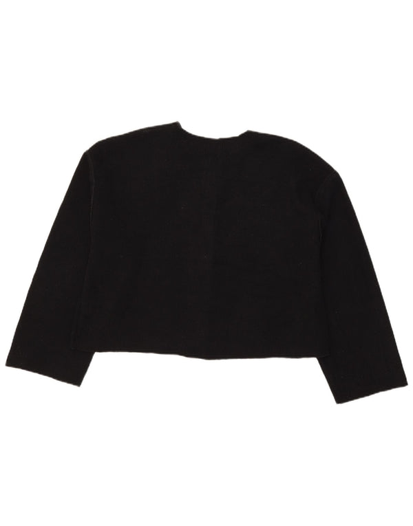 Pulover cardigan pentru femei Zara UK 12 Poliester mediu negru
