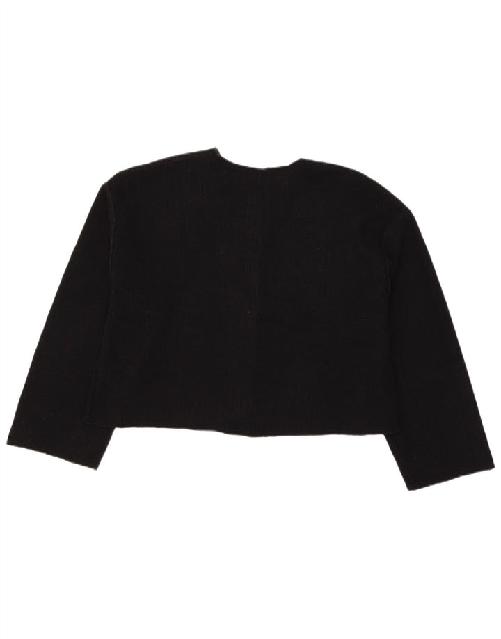 Pulover cardigan pentru femei Zara UK 12 Poliester mediu negru