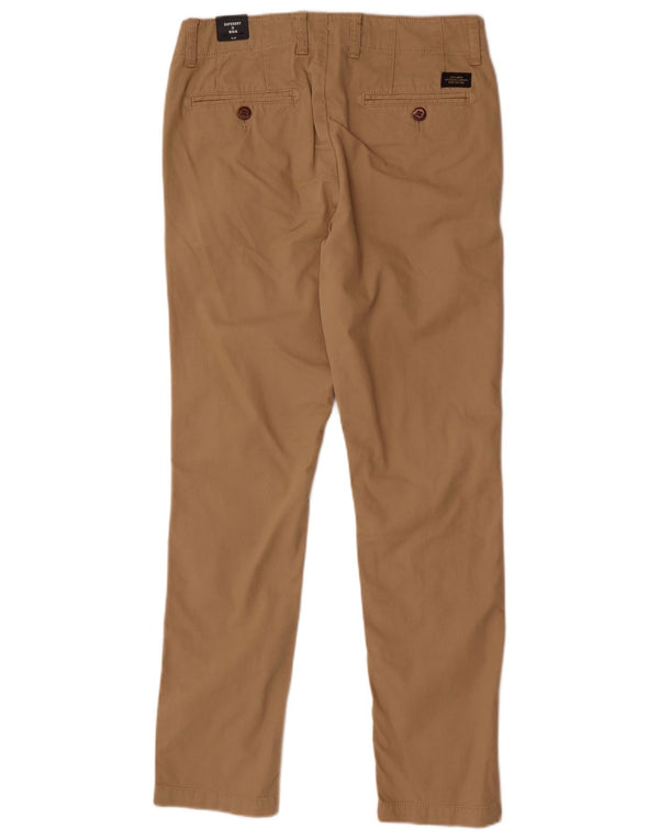 Pantaloni chino slim pentru bărbați Superdry L28 L32 bumbac bej