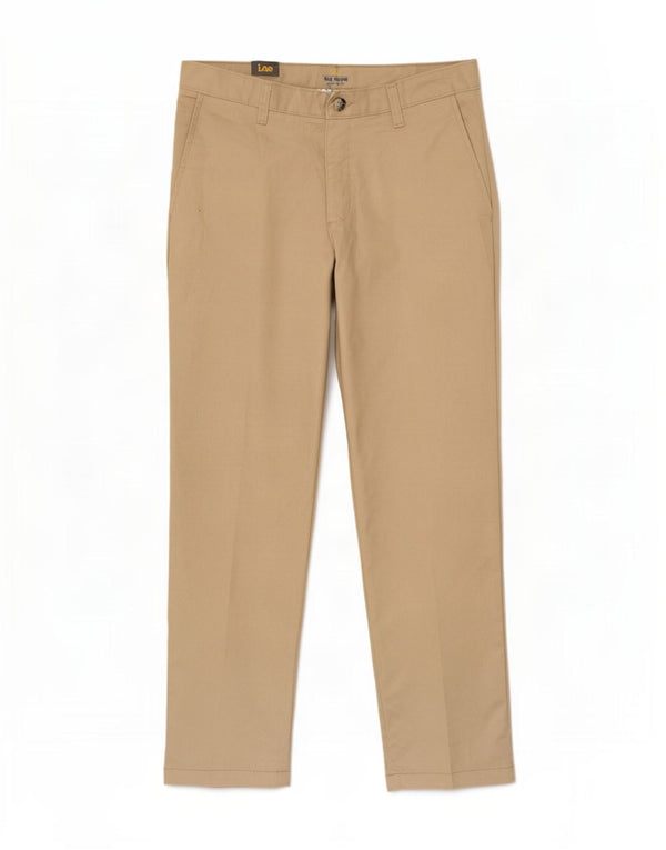 Pantaloni chino drept bărbați Lee W29 L30 poliester bej