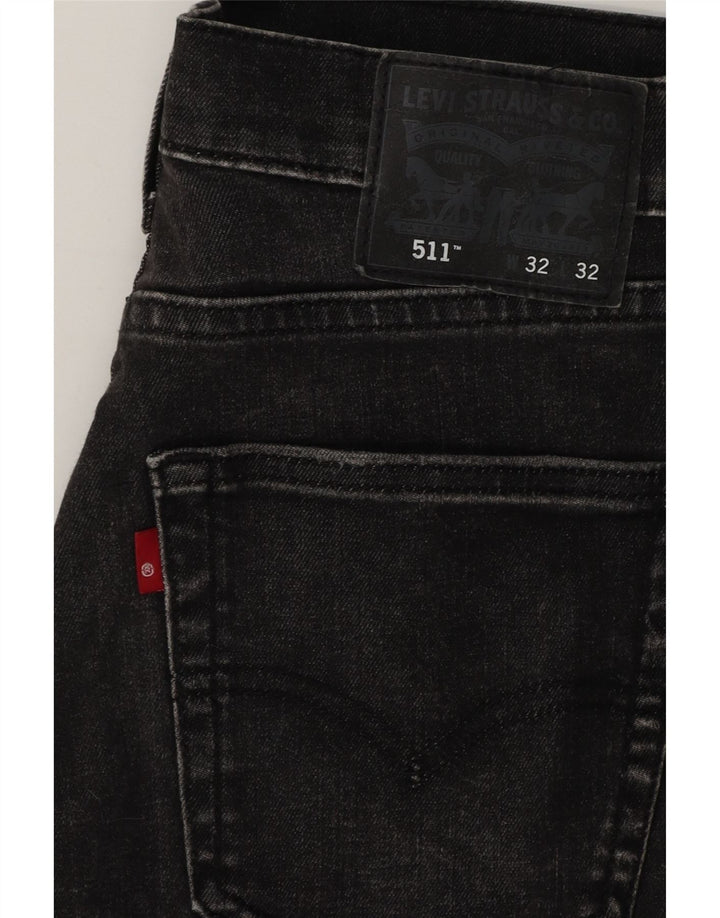 Blugi Levi's 511 Slim pentru bărbați W32 L32 bumbac negru