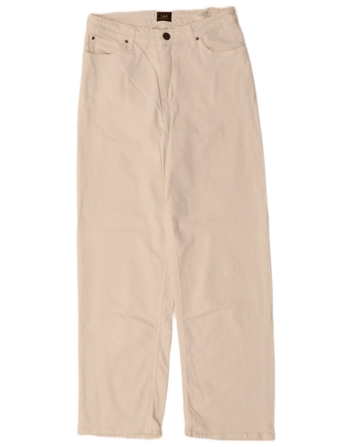 Blugi drepti pentru femei Lee W28 L28 Bumbac alb