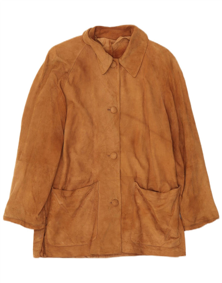 Jacheta de piele intoarsa pentru femei VINTAGE IT 42 Medium Beige Piele