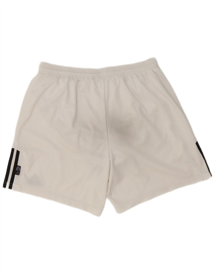 Pantaloni scurți sport Adidas pentru bărbați, mari, alb, din poliester