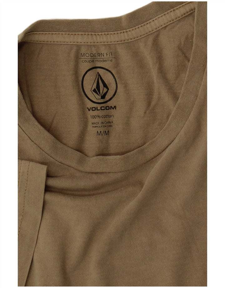 Tricou pentru bărbați Volcom Modern Fit Top Medium Khaki Bumbac
