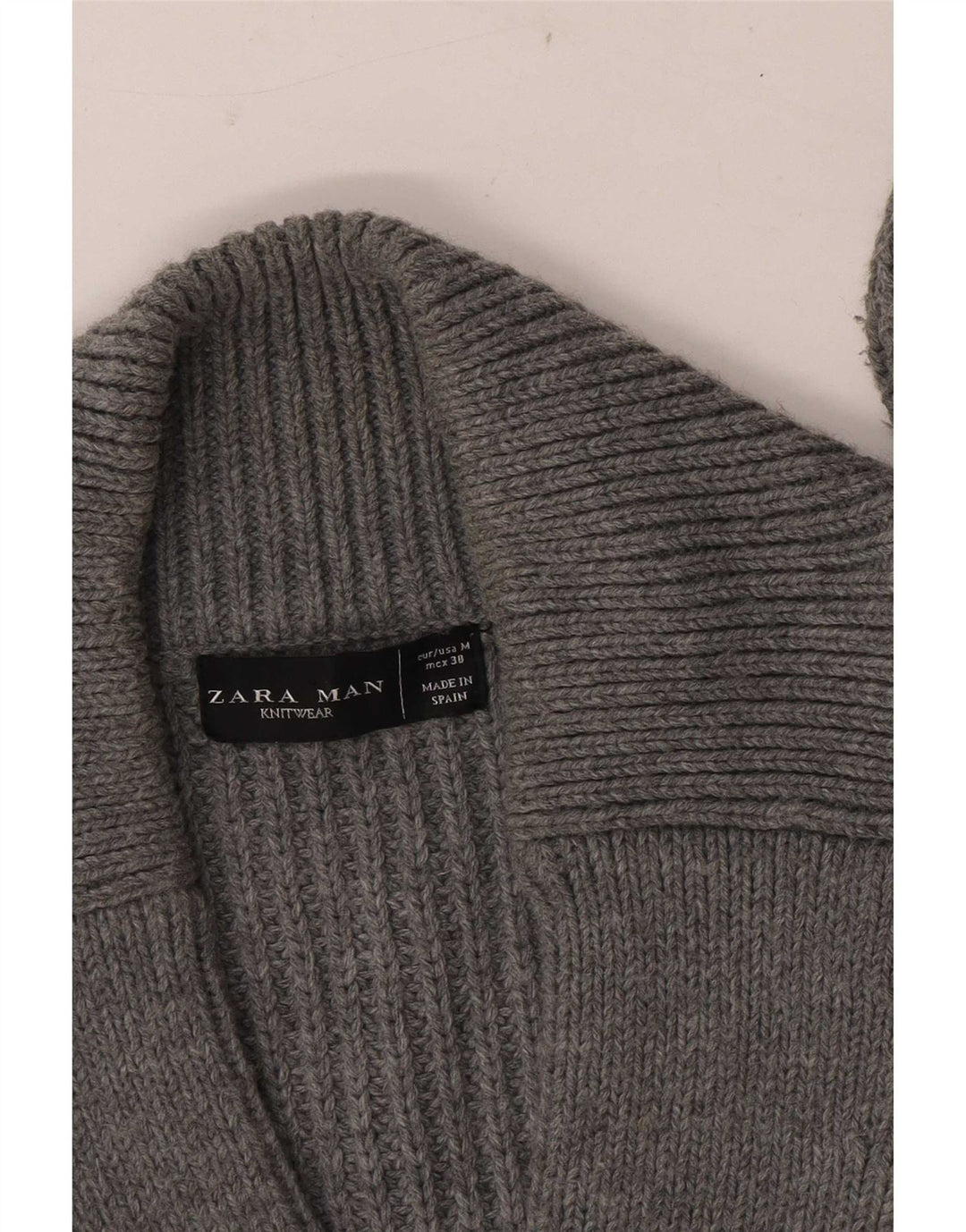 Pulover cardigan pentru bărbați Zara, gri mediu