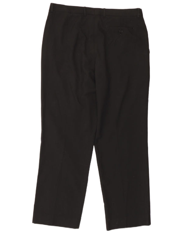 Marks & Spencer Pantaloni drepți pentru bărbați L36 L29 Poliester negru