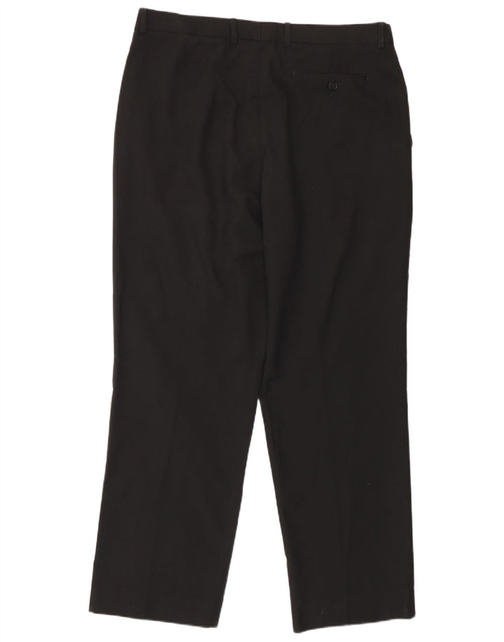 Marks & Spencer Pantaloni drepți pentru bărbați L36 L29 Poliester negru