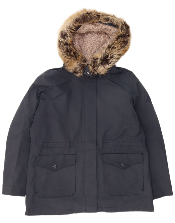Jachetă parka cu glugă Barbour pentru femei UK 16 mare bleumarin