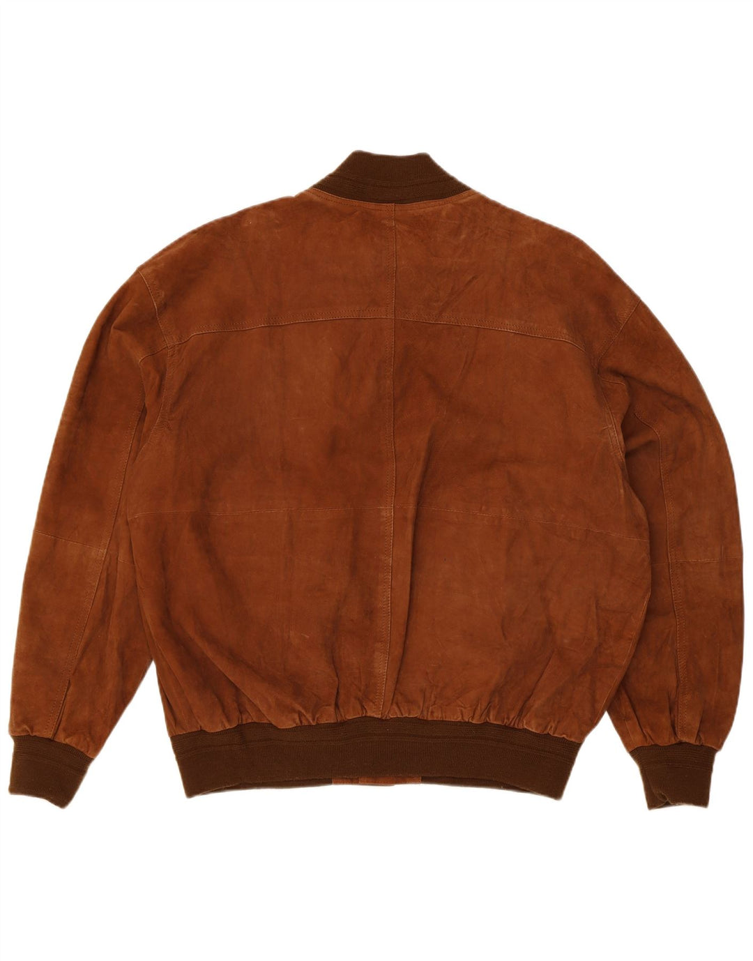 Jachetă Bomber Vintage pentru bărbați din piele intoarsa IT 52 XL din piele maro