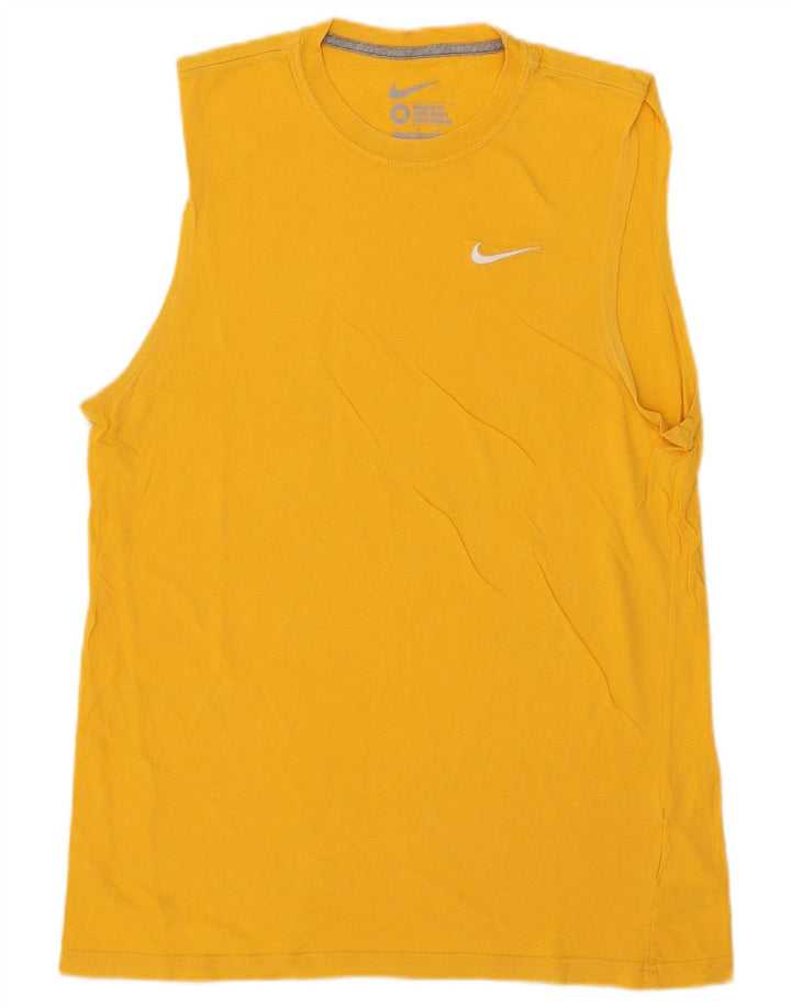 Vest Vest Top, Bumbac galben mediu, pentru bărbați, cu fit regulat