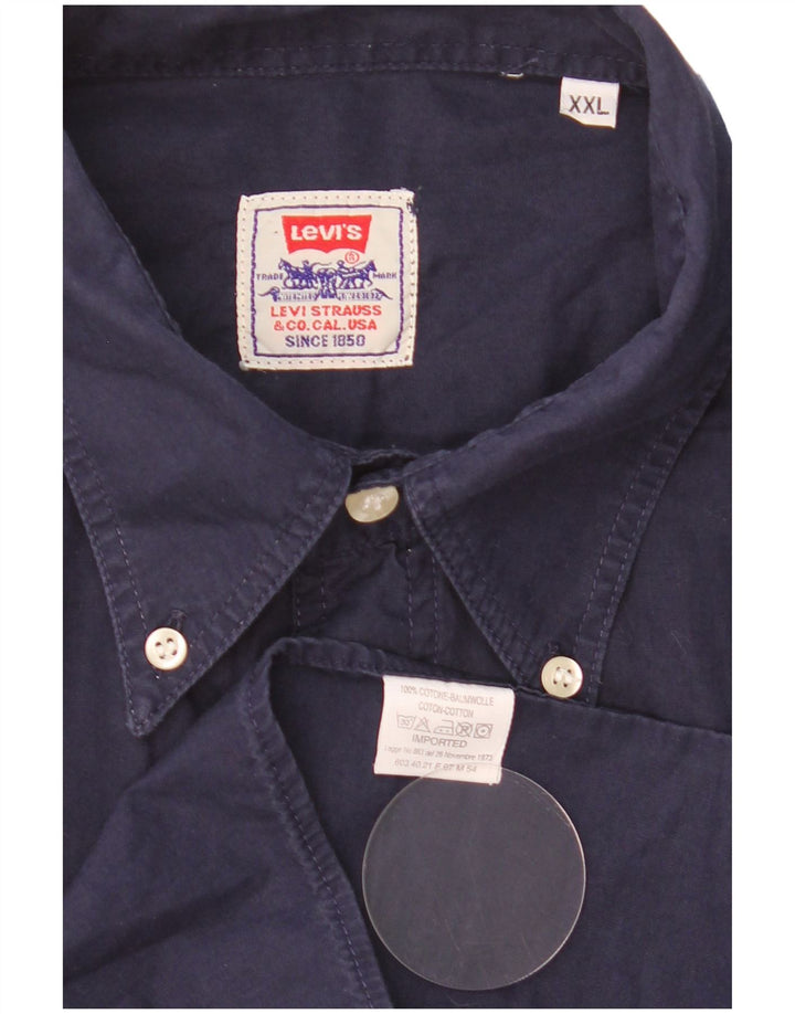 Cămașă pentru bărbați Levi's 2XL bumbac bleumarin