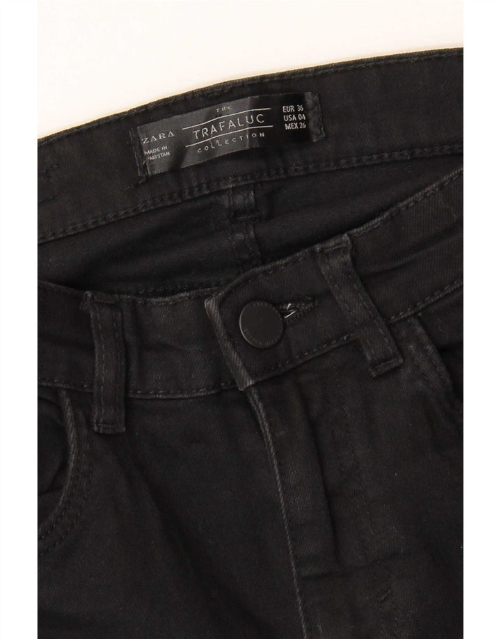 Blugi Zara Femei Bootcut EU 36 XS W26 L34 Negri