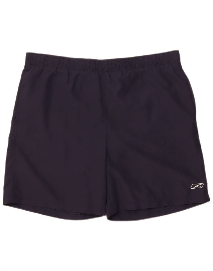 Pantaloni scurți sport Reebok pentru bărbați, mari, albastru, poliester