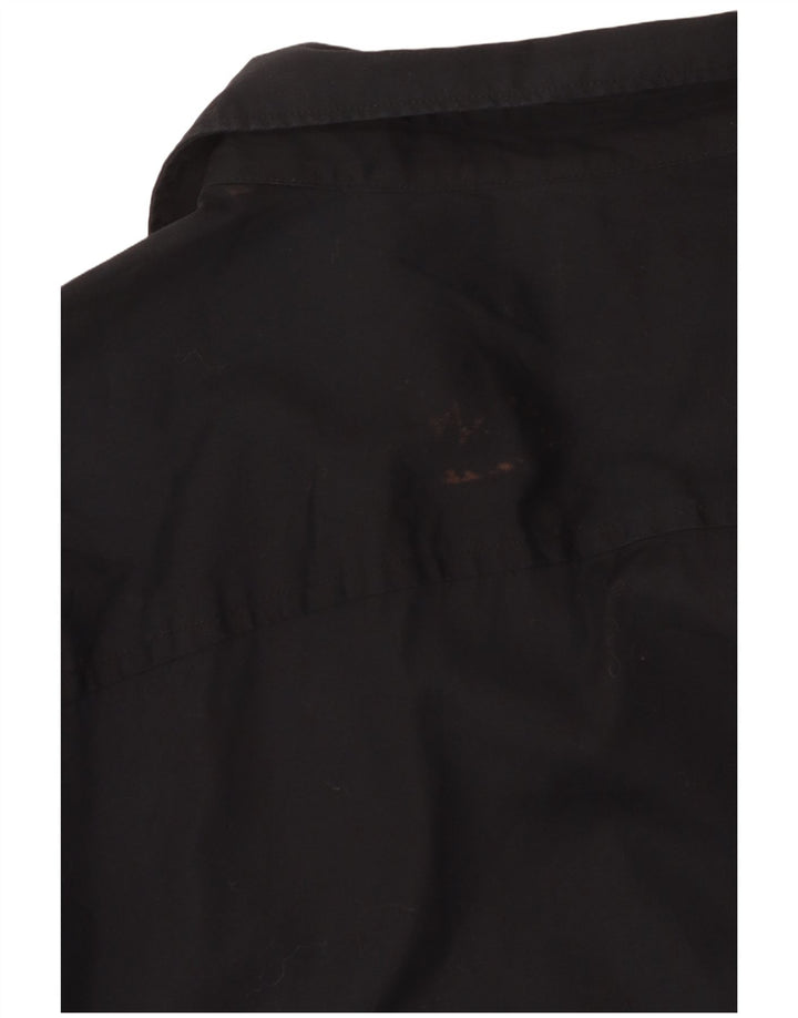 Cămașă pentru bărbați CALVIN KLEIN, bumbac mediu negru