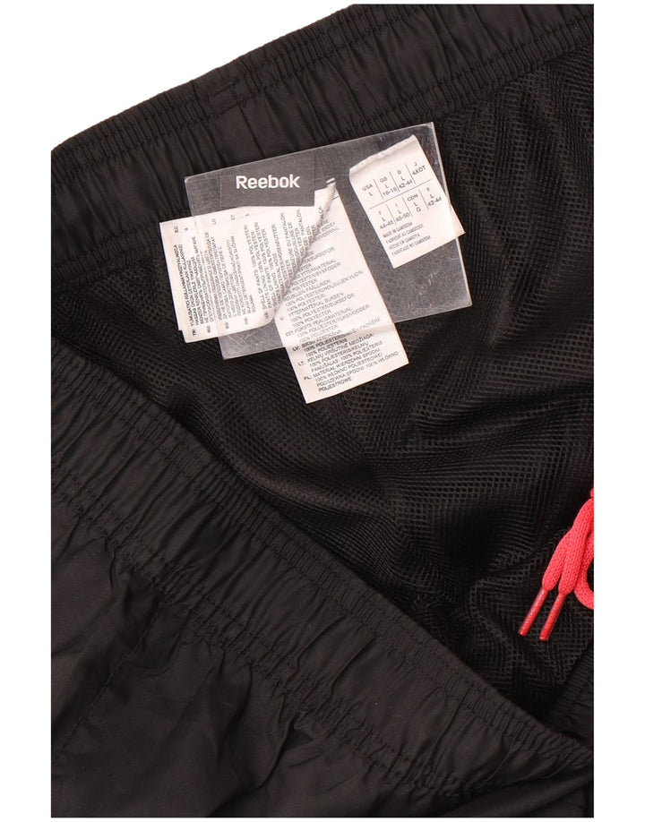 Pantaloni impermeabili pentru femei Reebok Marea Britanie 16/18 Poliester negru mare