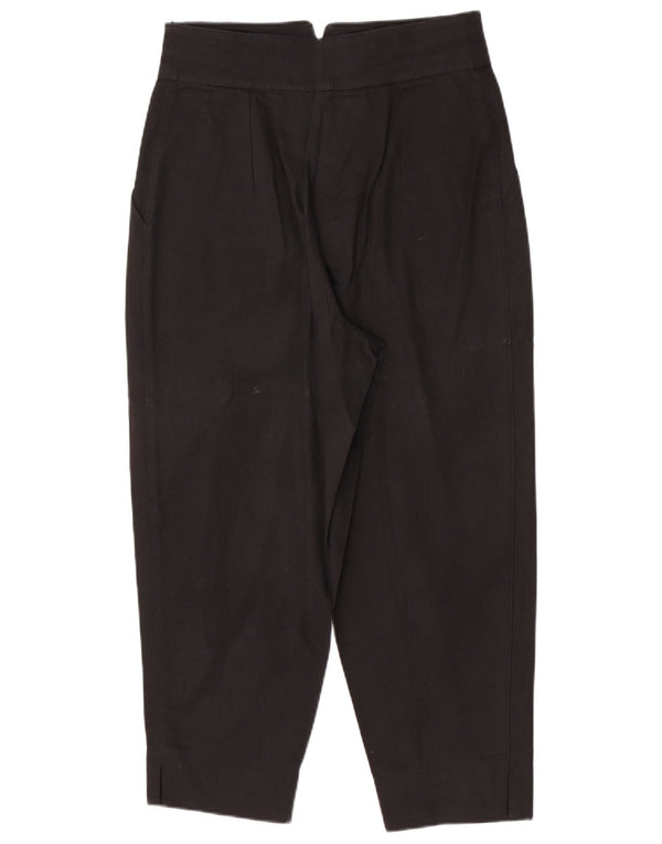 Options Pantaloni tăiați pentru femei cu talie înaltă IT 44 Medium W28 L23 Negru