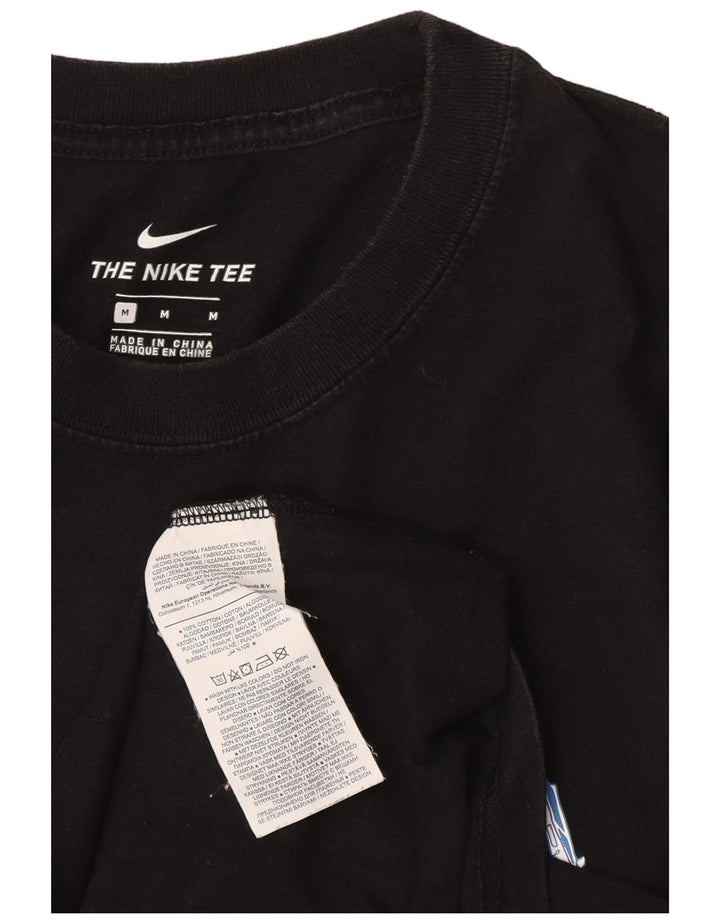 Tricou grafic pentru bărbați NIKE Top mediu negru bumbac