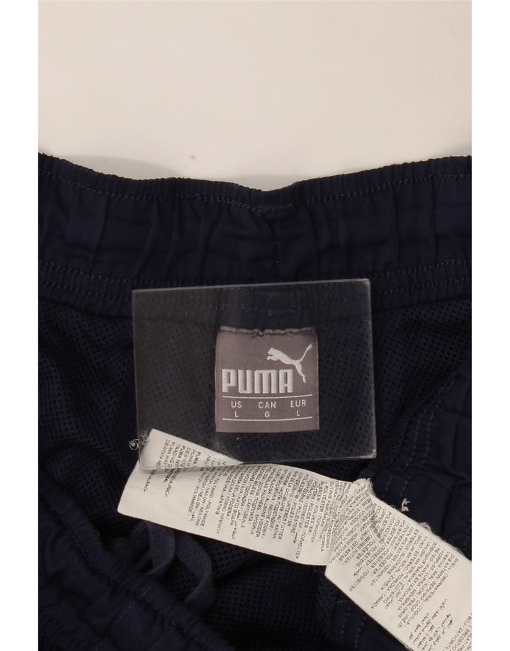 Pantaloni de trening PUMA pentru bărbați Pantaloni de jogging mari, albastru, nailon