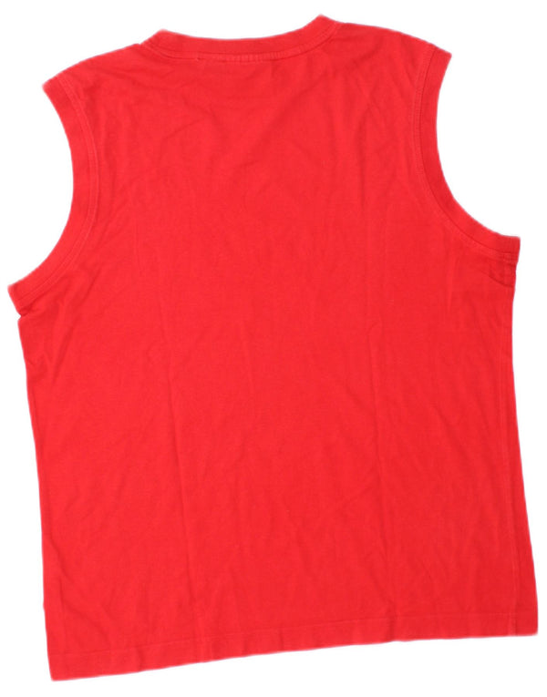 PUMA Mens Graphic Vest Top Medium Red