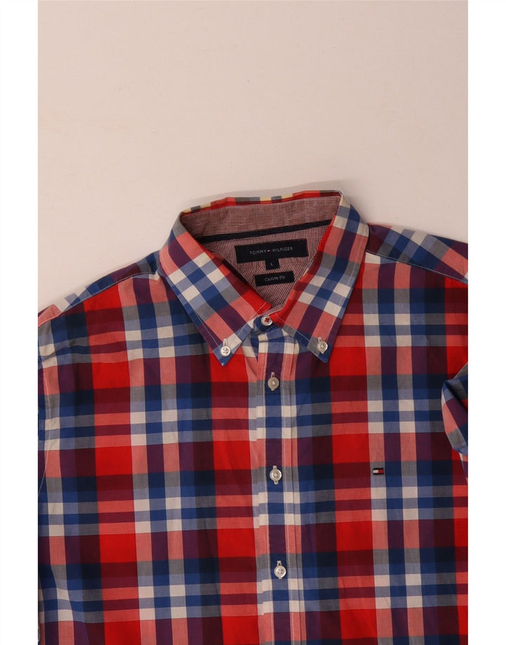 Cămașă personalizată pentru bărbați TOMMY HILFIGER, bumbac cu carouri mari, multicolore