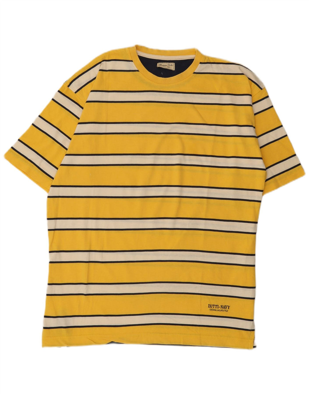 Tricou Massimo Dutti pentru bărbați Top XL cu dungi galbene