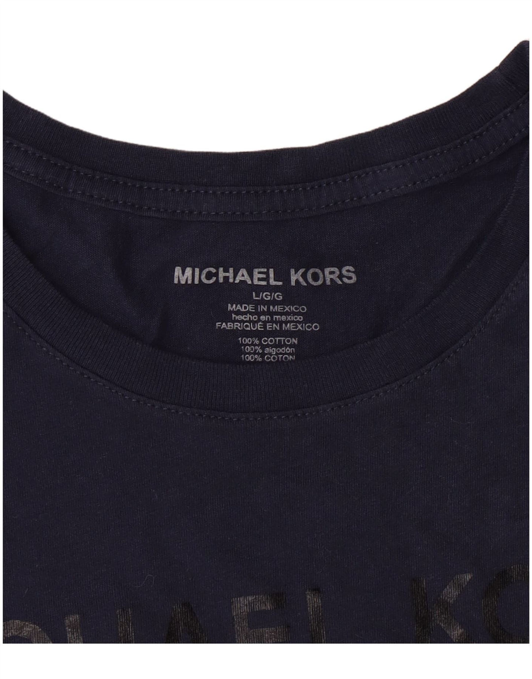 Tricou grafic pentru bărbați Michael Kors Top mare din bumbac bleumarin