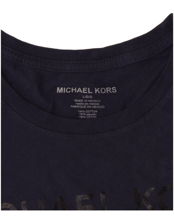 Tricou grafic pentru bărbați Michael Kors Top mare din bumbac bleumarin