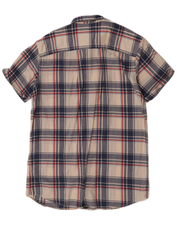 Cămașă Jack & Jones pentru bărbați cu mânecă scurtă, mare, albastru, din bumbac