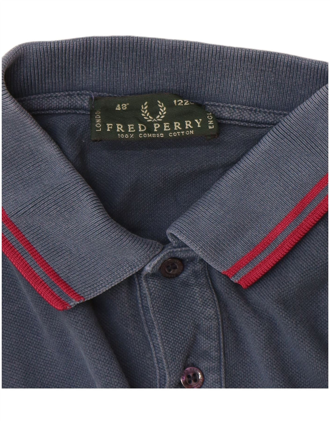 Cămașă polo Fred Perry pentru bărbați, mare, albastru bleumarin, bumbac