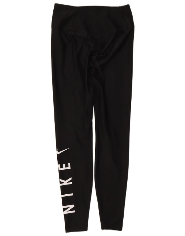 Leggings grafic Nike pentru femei UK 4 XS poliester negru