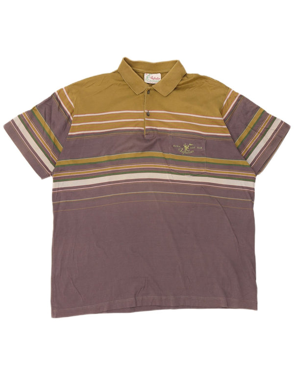 AUSTRALIAN L'ALPINA Tricou polo pentru bărbați IT 54 XL cu dungi verzi