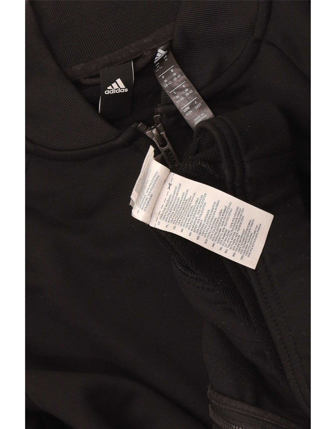 Jachetă de trening Adidas pentru femei UK 12/14 Poliester mediu negru