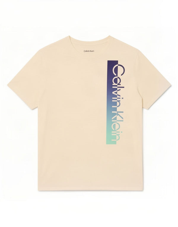 Tricou grafic Calvin Klein pentru bărbați Top mare din bumbac alb