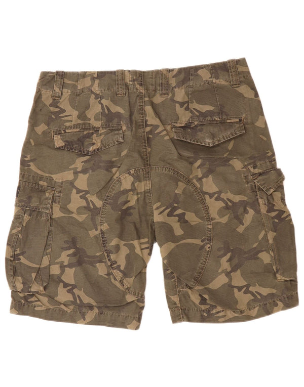 Pantaloni scurți cargo pentru bărbați SUPERDRY W29 Small Khaki Camouflage Bumbac
