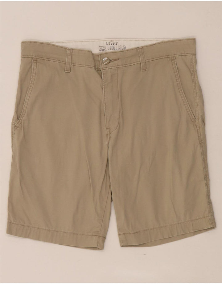 Pantaloni scurți chino pentru bărbați Levi's W32, bumbac mediu bej