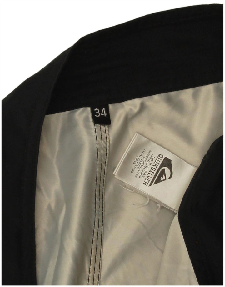 Pantaloni scurți de înot grafic Quiksilver pentru bărbați, mari, negru, poliester