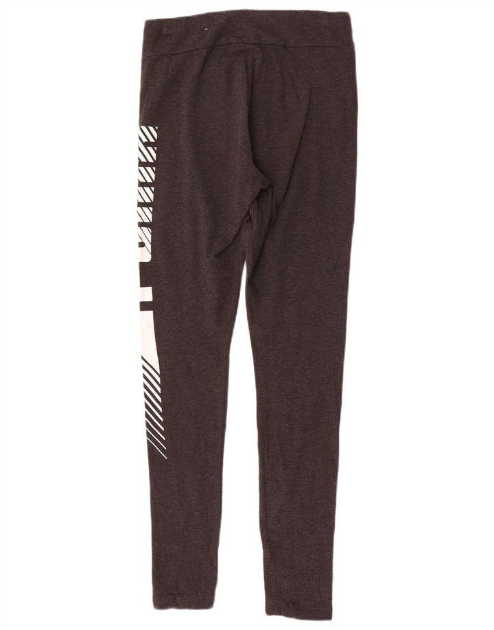 Leggings grafic Puma pentru femei UK 10, bumbac gri mic