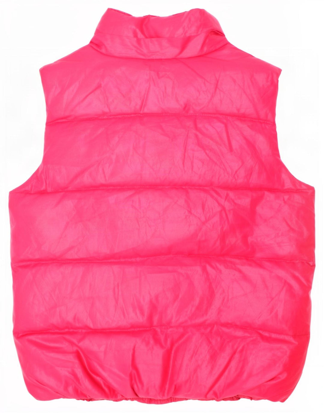 Gilet căptușit pentru fete Benetton 8-9 ani, mare, roz, poliester
